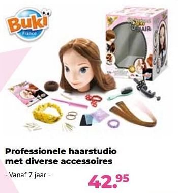 Aanbiedingen Professionele haarstudio met diverse accessoires - Buki - Geldig van 10/10/2022 tot 06/12/2022 bij Multi Bazar