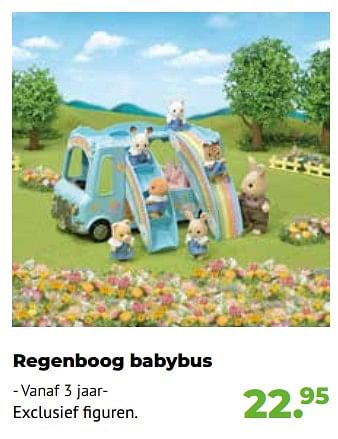 Aanbiedingen Regenboog babybus - Sylvanian Families - Geldig van 10/10/2022 tot 06/12/2022 bij Multi Bazar