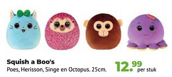 Aanbiedingen Squish a boo`s - Ty - Geldig van 10/10/2022 tot 06/12/2022 bij Multi Bazar