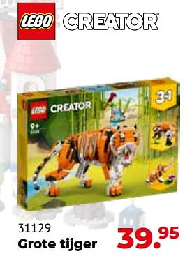 Aanbiedingen 31129 grote tijger - Lego - Geldig van 10/10/2022 tot 06/12/2022 bij Multi Bazar