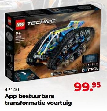 Aanbiedingen 42140 app bestuurbare transformatie voertuig - Lego - Geldig van 10/10/2022 tot 06/12/2022 bij Multi Bazar