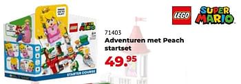 Aanbiedingen 71403 adventuren met peach startset - Lego - Geldig van 10/10/2022 tot 06/12/2022 bij Multi Bazar