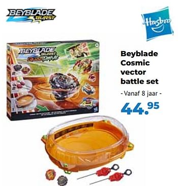 Aanbiedingen Beyblade cosmic vector battle set - Hasbro - Geldig van 10/10/2022 tot 06/12/2022 bij Multi Bazar