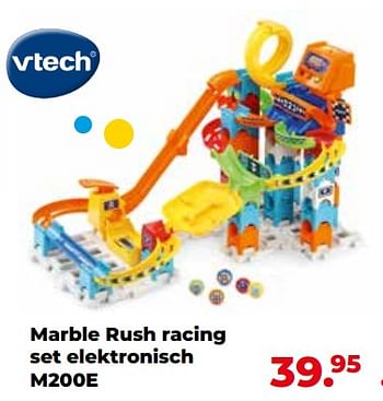 Aanbiedingen Marble rush racing set elektronisch m200e - Vtech - Geldig van 10/10/2022 tot 06/12/2022 bij Multi Bazar