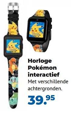 Aanbiedingen Accutime horloge pokémon interactief - Accutime - Geldig van 10/10/2022 tot 06/12/2022 bij Multi Bazar