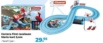 Aanbiedingen Carrera first racebaan mario kart - Carrera - Geldig van 10/10/2022 tot 06/12/2022 bij Multi Bazar