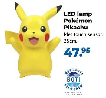 Aanbiedingen Led lamp pokémon pikachu - Boti - Geldig van 10/10/2022 tot 06/12/2022 bij Multi Bazar
