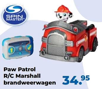 Aanbiedingen Paw patrol r-c marshall brandweerwagen - Spin Master - Geldig van 10/10/2022 tot 06/12/2022 bij Multi Bazar