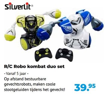 Aanbiedingen R-c robo kombat duo set - Silverlit - Geldig van 10/10/2022 tot 06/12/2022 bij Multi Bazar