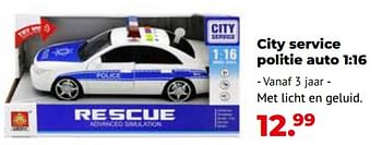 Aanbiedingen City service politie auto - Huismerk - Multi Bazar - Geldig van 10/10/2022 tot 06/12/2022 bij Multi Bazar