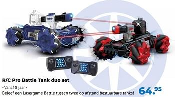 Aanbiedingen R-c pro battle tank duo set - Gear2Play - Geldig van 10/10/2022 tot 06/12/2022 bij Multi Bazar