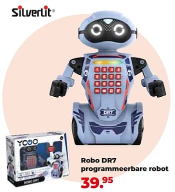 Aanbiedingen Robo dr7 programmeerbare robot - Silverlit - Geldig van 10/10/2022 tot 06/12/2022 bij Multi Bazar