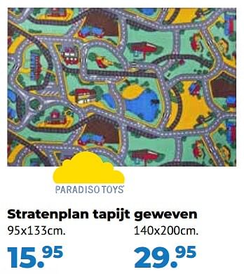 Aanbiedingen Stratenplan tapijt geweven 95x133cm - Paradiso Toys - Geldig van 10/10/2022 tot 06/12/2022 bij Multi Bazar