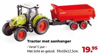 Aanbiedingen Tractor met aanhanger - Huismerk - Multi Bazar - Geldig van 10/10/2022 tot 06/12/2022 bij Multi Bazar
