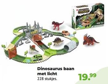 Aanbiedingen Dinosaurus baan met licht - Huismerk - Multi Bazar - Geldig van 10/10/2022 tot 06/12/2022 bij Multi Bazar