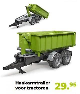Aanbiedingen Haakarmtrailer voor tractoren - Bruder - Geldig van 10/10/2022 tot 06/12/2022 bij Multi Bazar