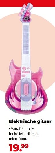 Aanbiedingen Elektrische gitaar - Huismerk - Multi Bazar - Geldig van 10/10/2022 tot 06/12/2022 bij Multi Bazar