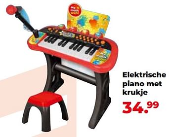 Aanbiedingen Elektrische piano met krukje - Huismerk - Multi Bazar - Geldig van 10/10/2022 tot 06/12/2022 bij Multi Bazar