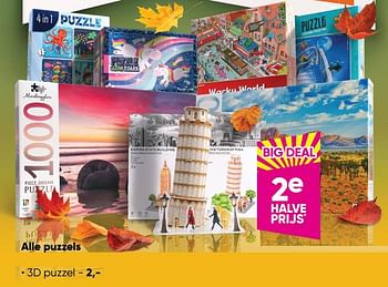 Aanbiedingen 3d puzzel - Huismerk - Big Bazar - Geldig van 10/10/2022 tot 23/10/2022 bij Big Bazar