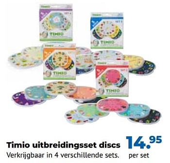 Aanbiedingen Timio uitbreidingsset discs - Timio - Geldig van 10/10/2022 tot 06/12/2022 bij Multi Bazar