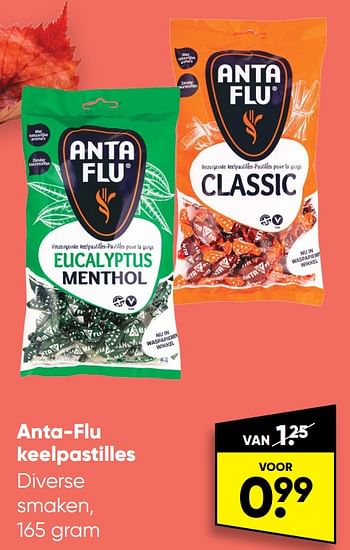 Aanbiedingen Anta-flu keelpastilles - Anta Flu - Geldig van 10/10/2022 tot 23/10/2022 bij Big Bazar