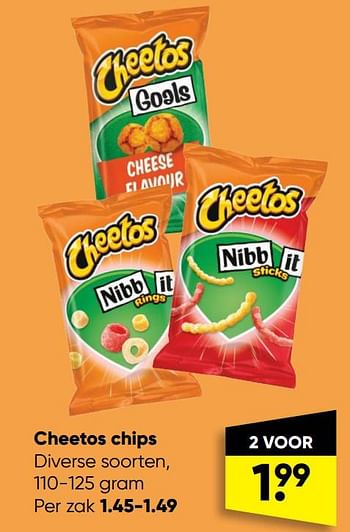 Aanbiedingen Cheetos chips - Cheetos  - Geldig van 10/10/2022 tot 23/10/2022 bij Big Bazar