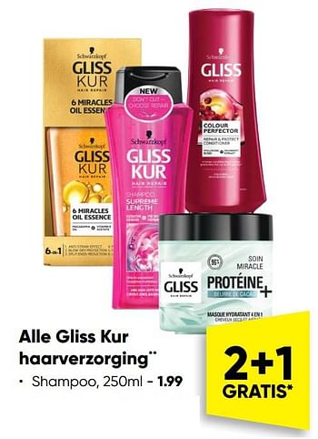 Aanbiedingen Gliss kur shampoo - Schwartzkopf - Geldig van 10/10/2022 tot 23/10/2022 bij Big Bazar