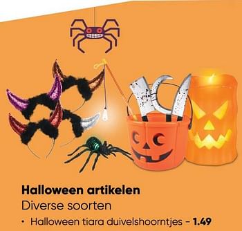 Aanbiedingen Halloween tiara duivelshoorntjes - Huismerk - Big Bazar - Geldig van 10/10/2022 tot 23/10/2022 bij Big Bazar