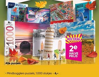 Aanbiedingen Mindbogglers puzzels - Huismerk - Big Bazar - Geldig van 10/10/2022 tot 23/10/2022 bij Big Bazar