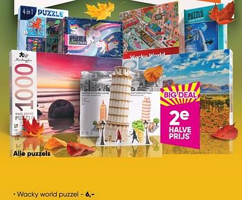 Aanbiedingen Wacky world puzzel - Huismerk - Big Bazar - Geldig van 10/10/2022 tot 23/10/2022 bij Big Bazar