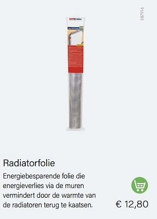 Aanbiedingen Radiatorfolie - Huismerk - Multi Bazar - Geldig van 11/10/2022 tot 31/12/2022 bij Multi Bazar