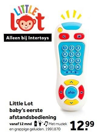 Aanbiedingen Little lot baby’s eerste afstandsbediening - Addo - Geldig van 01/10/2022 tot 05/12/2022 bij Intertoys
