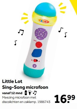 Aanbiedingen Little lot sing-song microfoon - Addo - Geldig van 01/10/2022 tot 05/12/2022 bij Intertoys