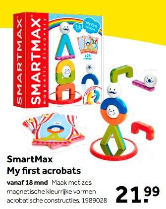 Aanbiedingen Smartmax my first acrobats - Smartmax - Geldig van 01/10/2022 tot 05/12/2022 bij Intertoys