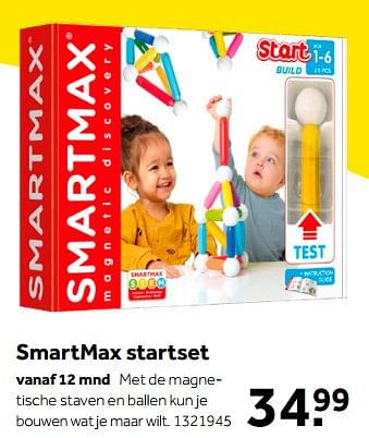 Aanbiedingen Smartmax startset - Smartmax - Geldig van 01/10/2022 tot 05/12/2022 bij Intertoys