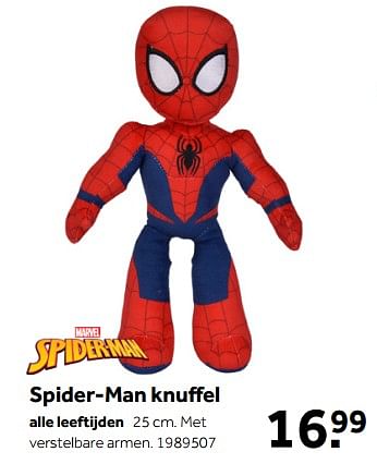 Aanbiedingen Spider-man knuffel - Spider-man - Geldig van 01/10/2022 tot 05/12/2022 bij Intertoys