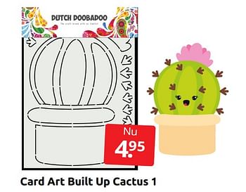 Aanbiedingen Card art built up cactus 1 - Huismerk - Boekenvoordeel - Geldig van 15/10/2022 tot 25/10/2022 bij Boekenvoordeel