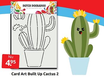 Aanbiedingen Card art built up cactus 2 - Huismerk - Boekenvoordeel - Geldig van 15/10/2022 tot 25/10/2022 bij Boekenvoordeel