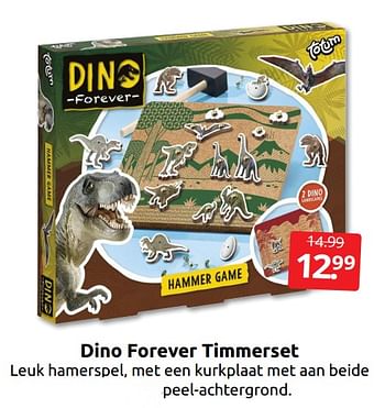 Aanbiedingen Dino forever timmerset - Totum - Geldig van 15/10/2022 tot 25/10/2022 bij Boekenvoordeel