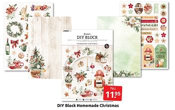 Aanbiedingen Diy block homemade christmas - Huismerk - Boekenvoordeel - Geldig van 15/10/2022 tot 25/10/2022 bij Boekenvoordeel