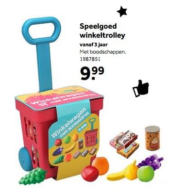 Aanbiedingen Speelgoed winkeltrolley - Huismerk - Intertoys - Geldig van 01/10/2022 tot 05/12/2022 bij Intertoys