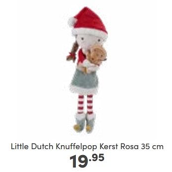 Aanbiedingen Little dutch knuffelpop kerst rosa - Little Dutch - Geldig van 16/10/2022 tot 22/10/2022 bij Baby & Tiener Megastore