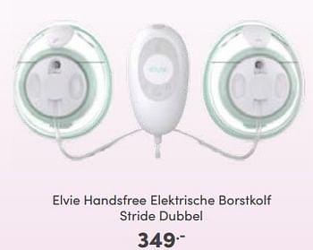 Aanbiedingen Elvie handsfree elektrische borstkolf stride dubbel - Elvie - Geldig van 16/10/2022 tot 22/10/2022 bij Baby & Tiener Megastore