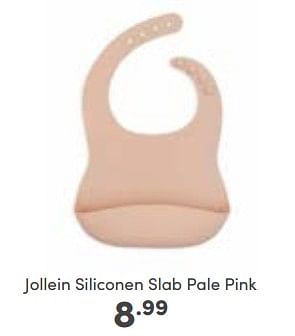 Aanbiedingen Jollein siliconen slab pale pink - Jollein - Geldig van 16/10/2022 tot 22/10/2022 bij Baby & Tiener Megastore