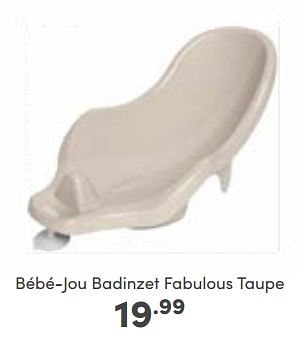 Aanbiedingen Bébé-jou badinzet fabulous taupe - Bebe-jou - Geldig van 16/10/2022 tot 22/10/2022 bij Baby & Tiener Megastore