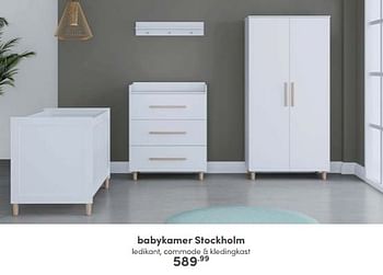Aanbiedingen Babykamer stockholm - Huismerk - Baby &amp; Tiener Megastore - Geldig van 16/10/2022 tot 22/10/2022 bij Baby & Tiener Megastore