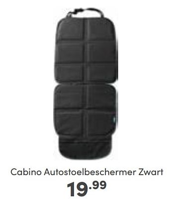 Aanbiedingen Cabino autostoelbeschermer zwart - Cabino - Geldig van 16/10/2022 tot 22/10/2022 bij Baby & Tiener Megastore