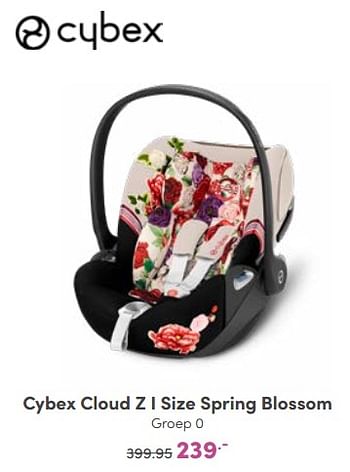Aanbiedingen Cybex cloud z i size spring blossom - Cybex - Geldig van 16/10/2022 tot 22/10/2022 bij Baby & Tiener Megastore