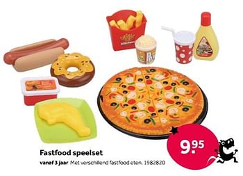 Aanbiedingen Fastfood speelset - Huismerk - Intertoys - Geldig van 01/10/2022 tot 05/12/2022 bij Intertoys