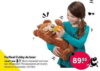 Aanbiedingen Furreal cubby de beer - Hasbro - Geldig van 01/10/2022 tot 05/12/2022 bij Intertoys